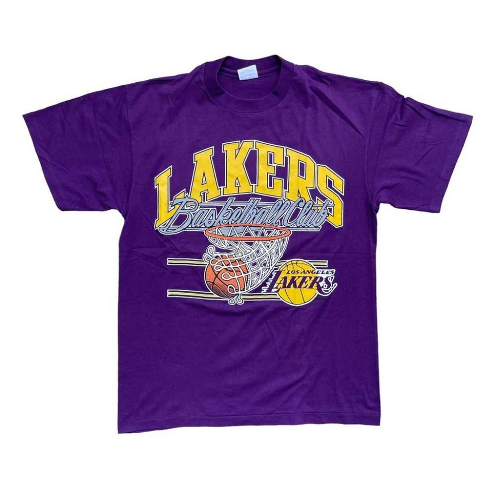 Vintage 80's Magic Johnson Caricature Los Angeles Lakers Sports shirt 90s 80s t